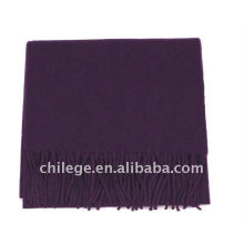 Man's Wool and Cashmere Plain Purple Scarfs